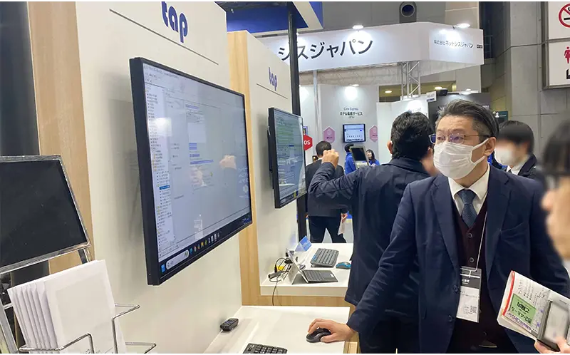 展示したタップの製品