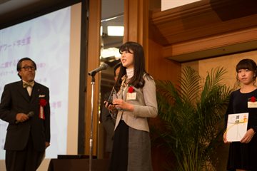 タップアワード　学生賞を受賞された立教大学観光学部玉井ゼミナール 第3期生 神谷 美の里様。